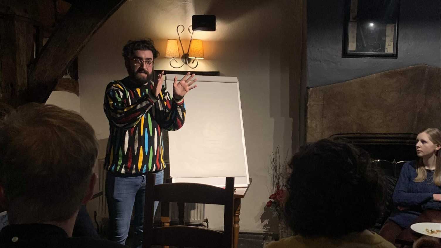 Thumbnail for Cian Hurley presents on language situation in Luxembourg at PubhD event | Luxemb…