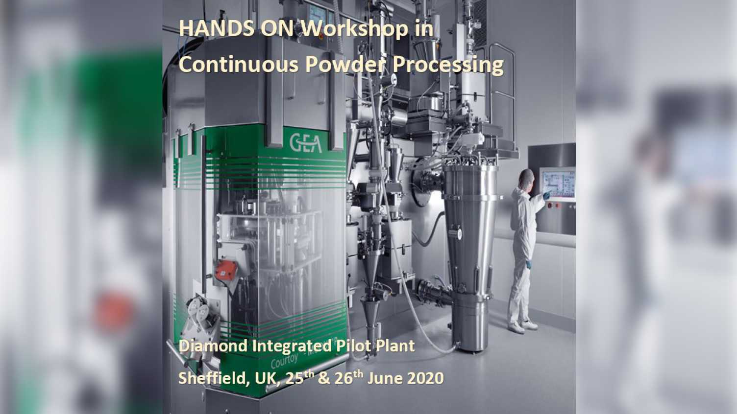 Thumbnail for HANDS ON Workshop in Continuous Powder Processing | International Granulation Wo…