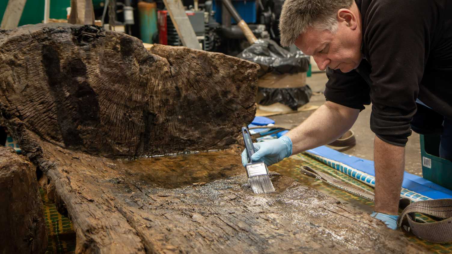 Thumbnail for Rare early Bronze Age log coffin discovered on Lincolnshire golf course | News 