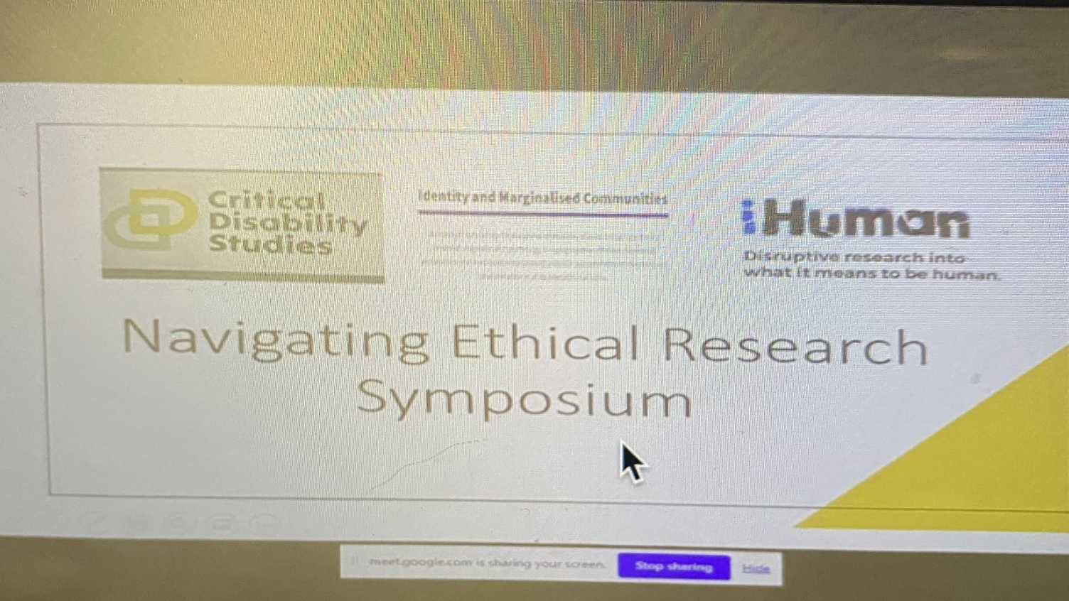 Navigating Ethical Landscapes Symposium  iHuman  The University of 