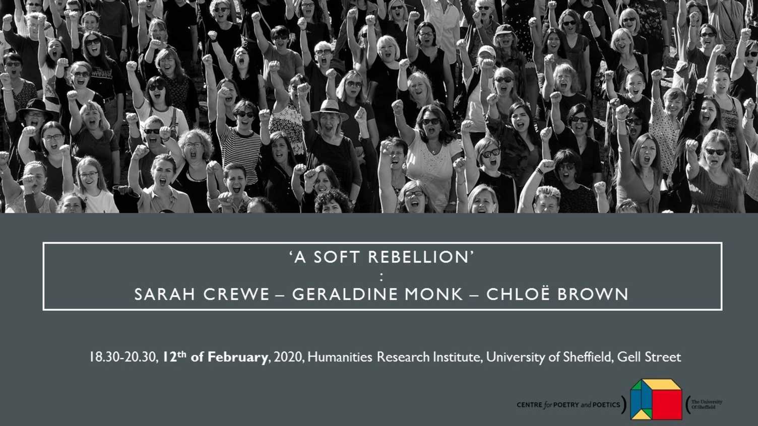 Thumbnail for Centre for Poetry and Poetics, Sheffield, Presents: Sarah Crewe, Geraldine Monk …