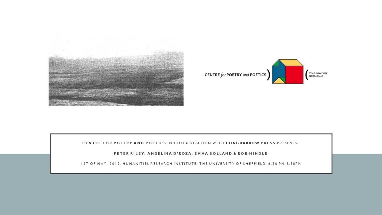 Thumbnail for Centre for Poetry and Poetics Presents in collaboration with Longbarrow Press pr…