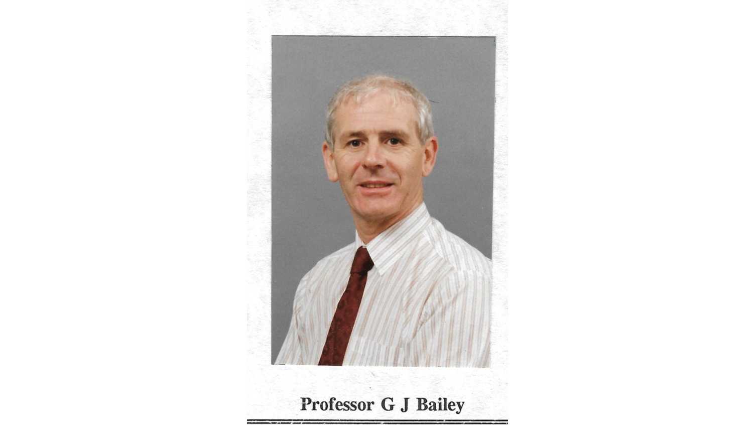 Thumbnail for Professor Graham J Bailey obituary | Alumni 