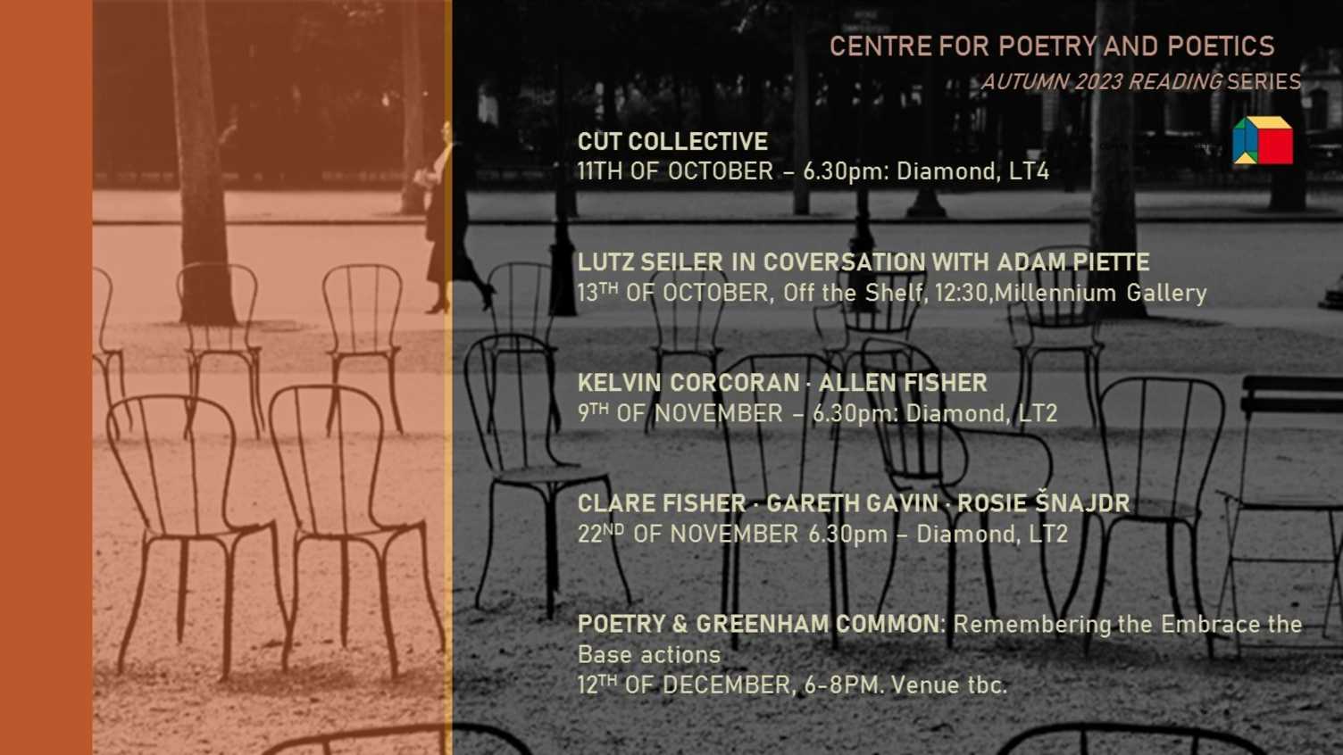 Thumbnail for Centre for Poetry and Poetics, Sheffield, Presents: Autumn 2023 Reading Series |…