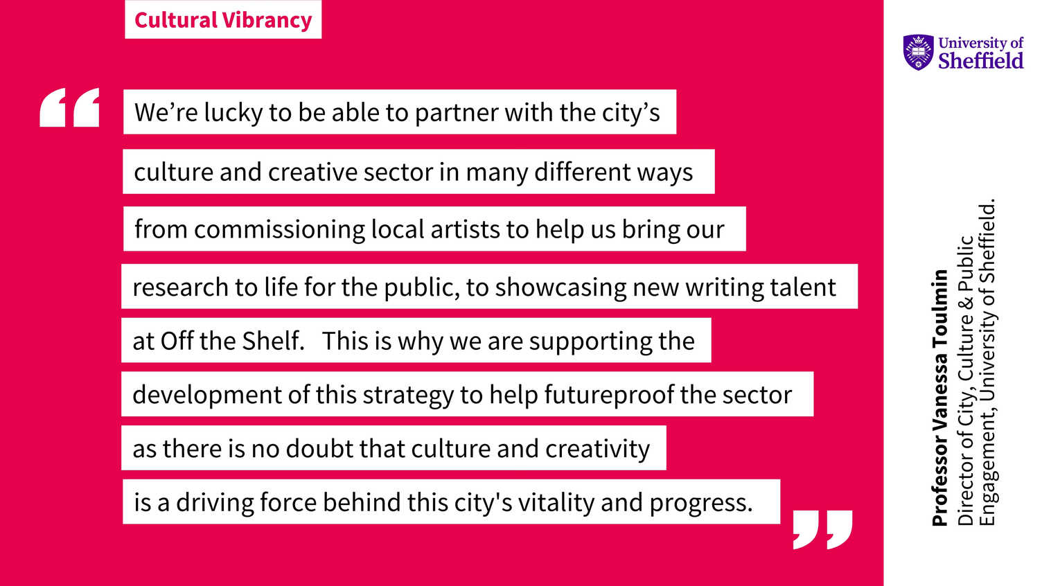 Thumbnail for Sheffield creatives to shape new vision for culture in the city | City and regio…
