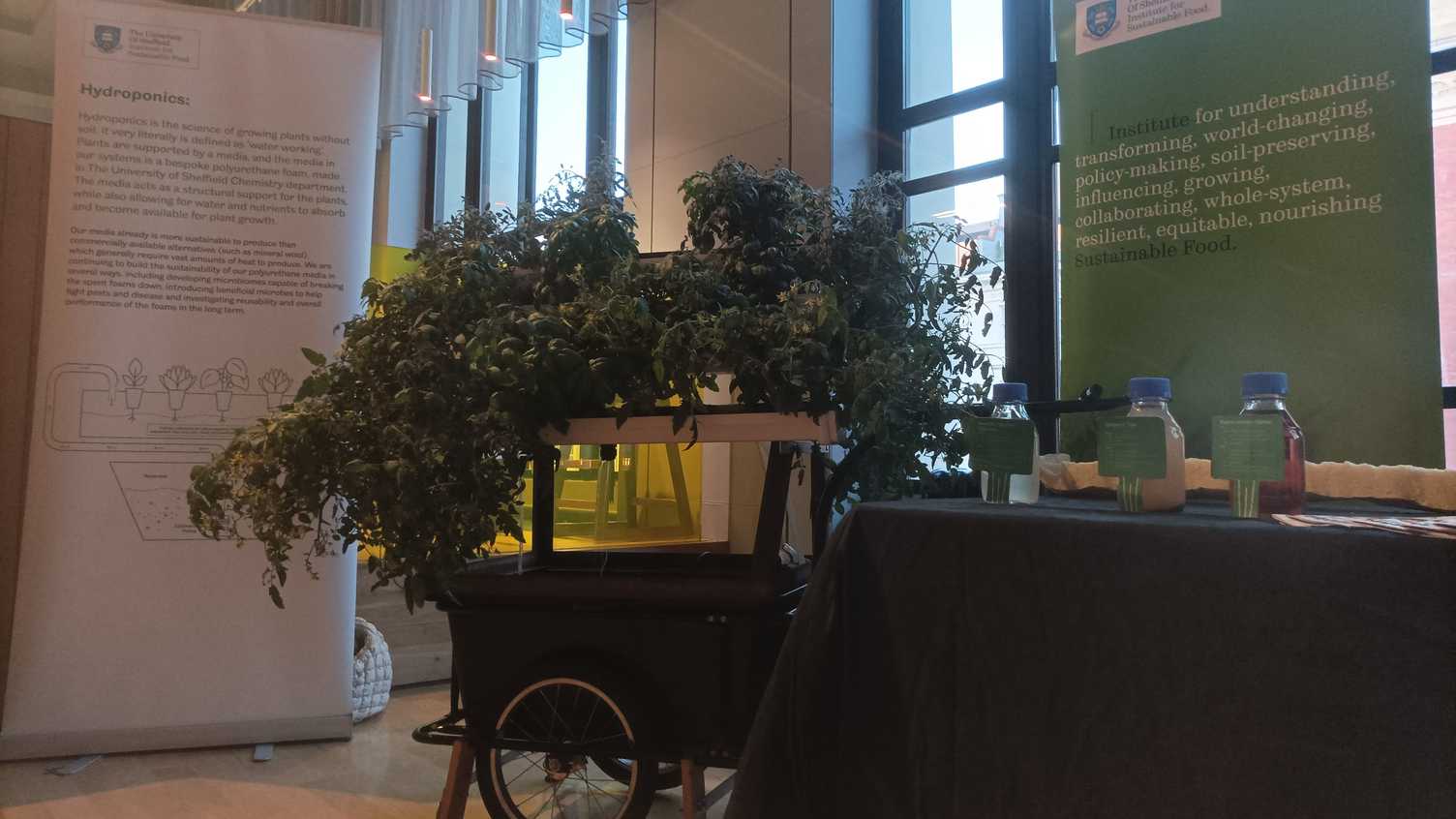 Thumbnail for Innovative exhibit about food insecurity showcased University of Sheffield hydro…