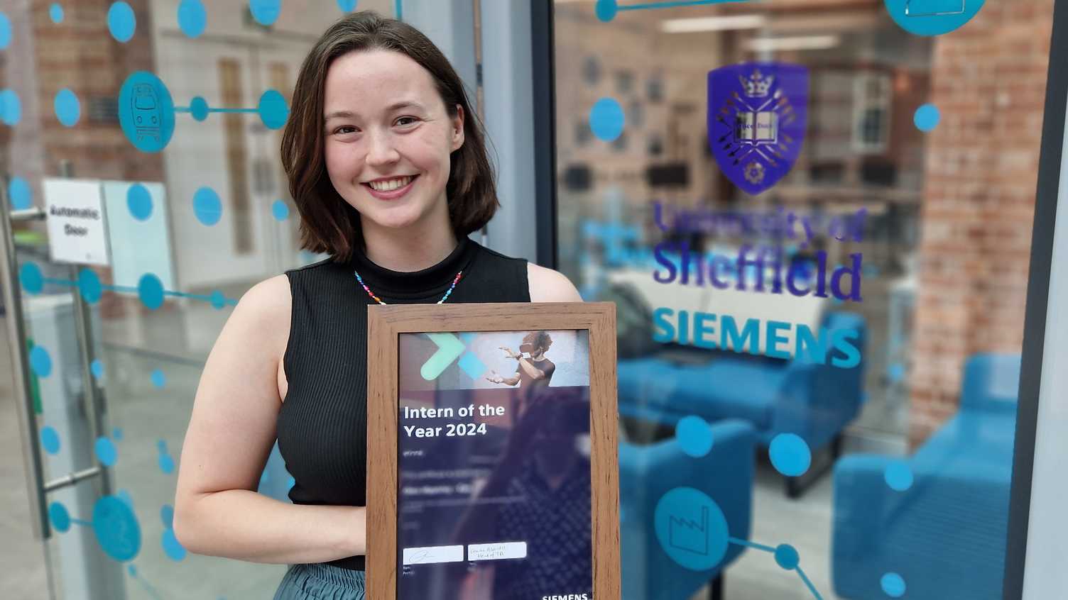 Thumbnail for University of Sheffield student wins Intern of the Year prize from Siemens | New…