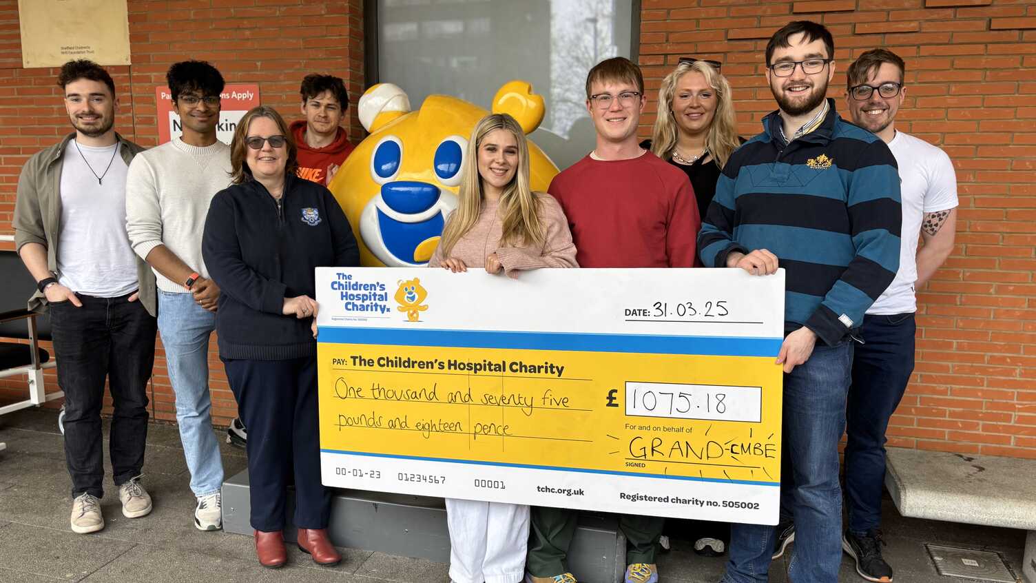 Thumbnail for CMBE's GRAND committee raises over £1000 for Sheffield Children's Hospital | CM…