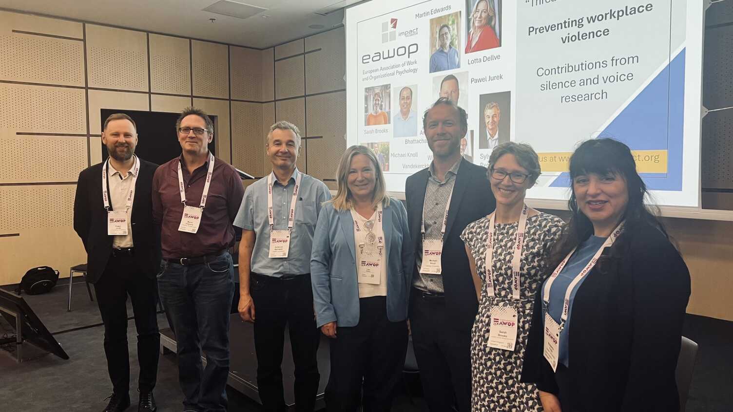 Thumbnail for Dr Sarah Brooks takes part in a panel event at the biennial EAWOP conference | I…