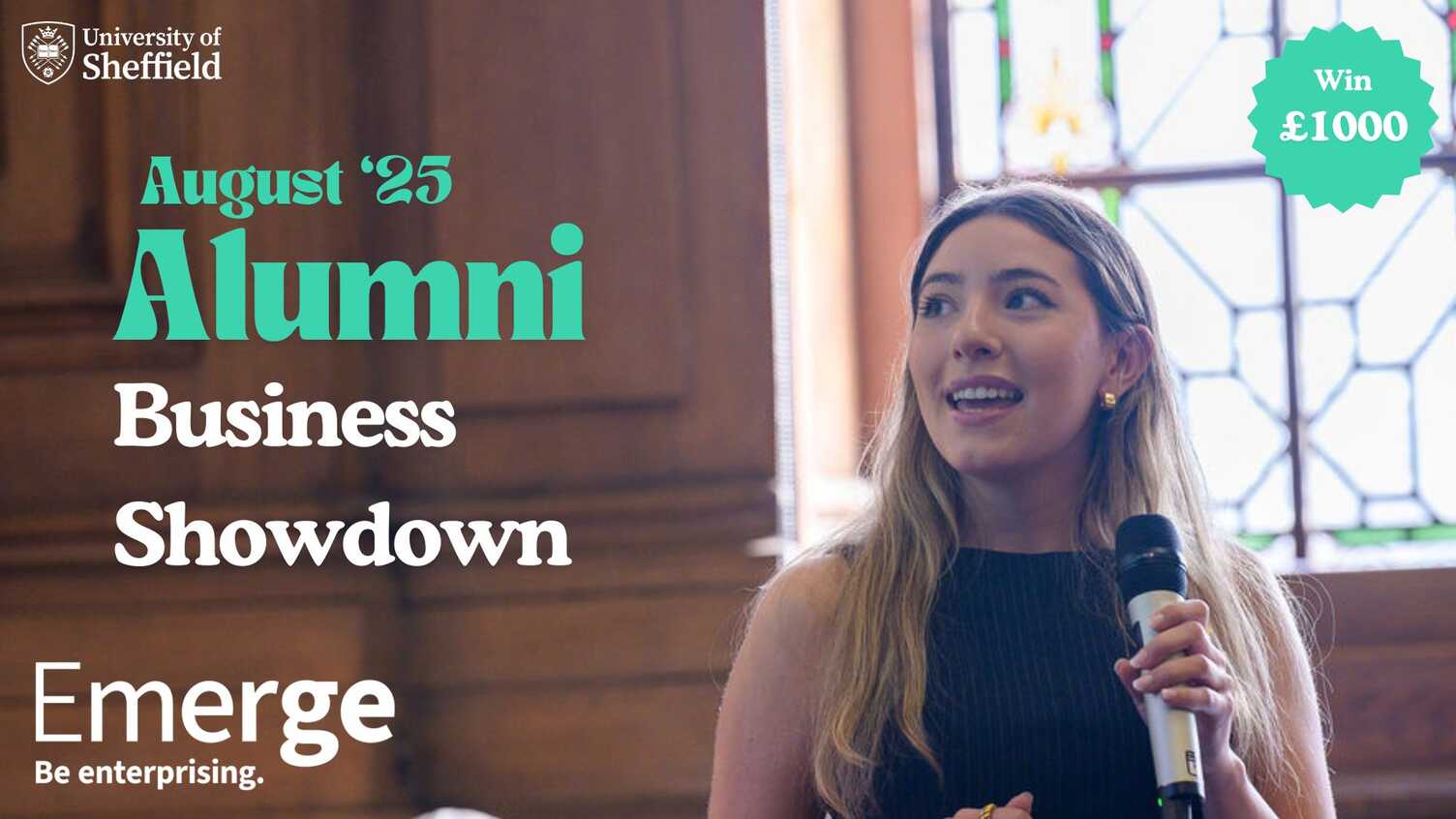Thumbnail for Emerge: be enterprising offers £1000 for August Alumni Business Showdown | Entr…