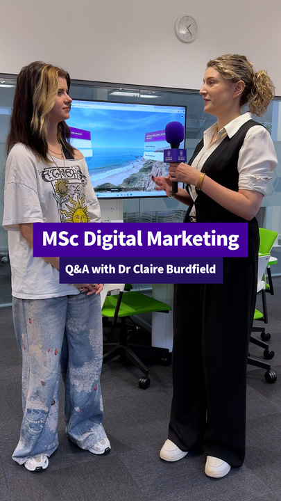 Shannon, a Management School student, finds out more about the MSc Digital Marketing as she asks questions to Dr Claire Burdfield, University Teacher in Marketing and Cultural Creative Industries.