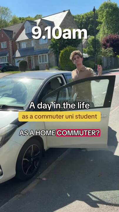 A commuter student explaining an average day at university